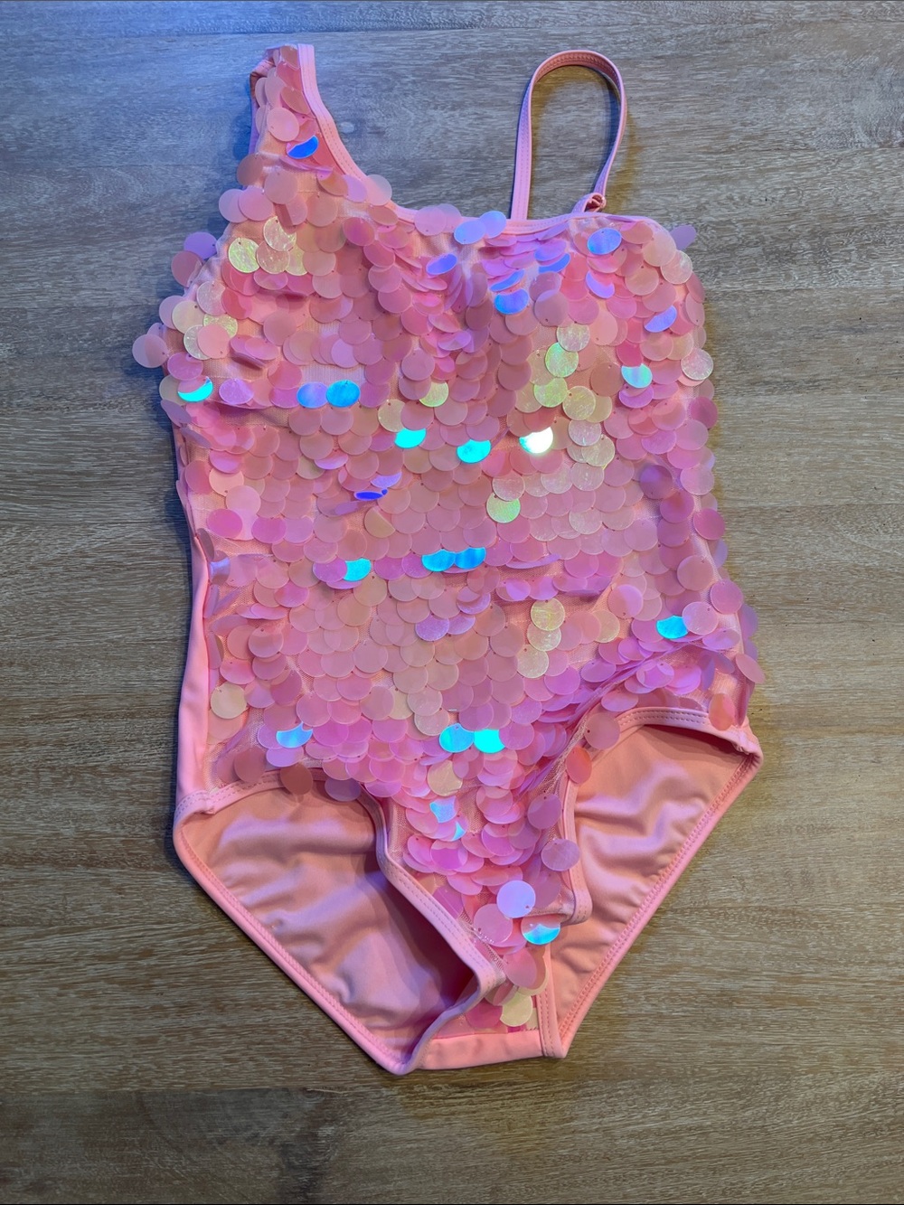 Lola and the boys size 12 sequin swimsuit VGUC